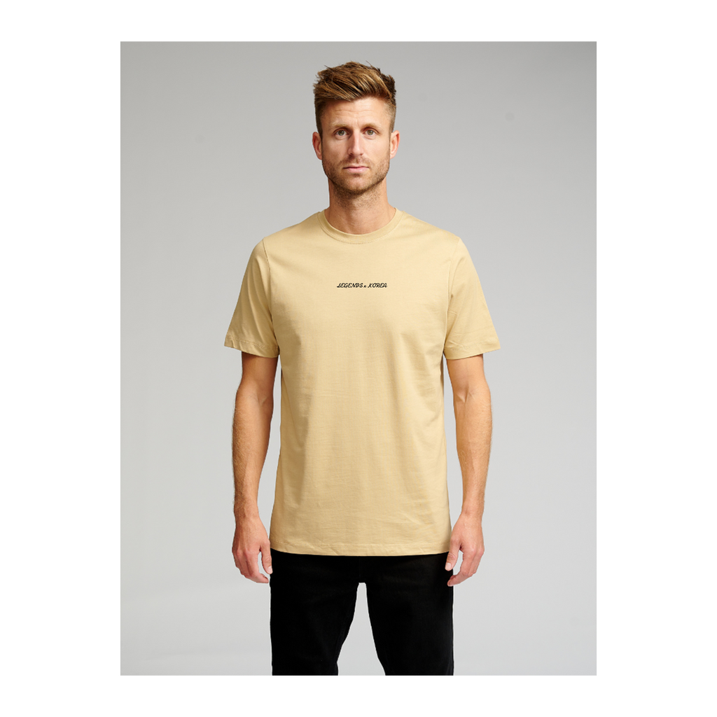 Biologisch Basic T -shirt - Beige