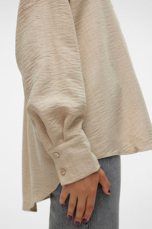 Melaney Queeny overhemd - Bewolkt gemêleerd