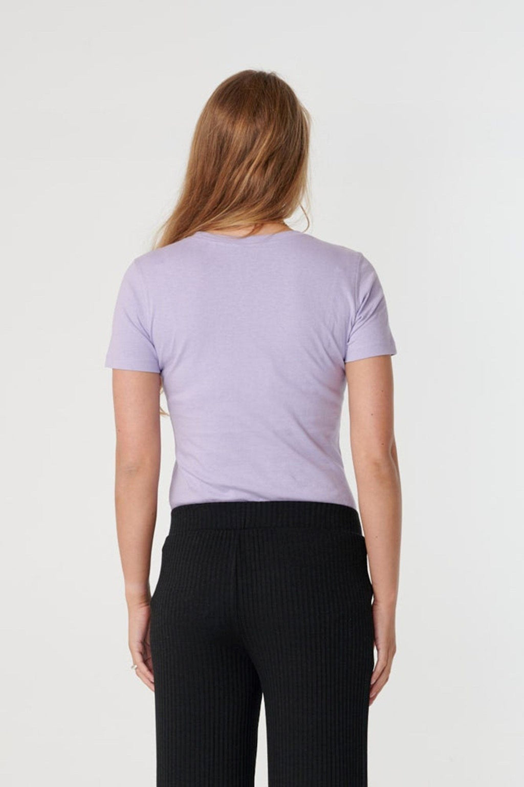 Gemonteerd t -shirt - lavendel