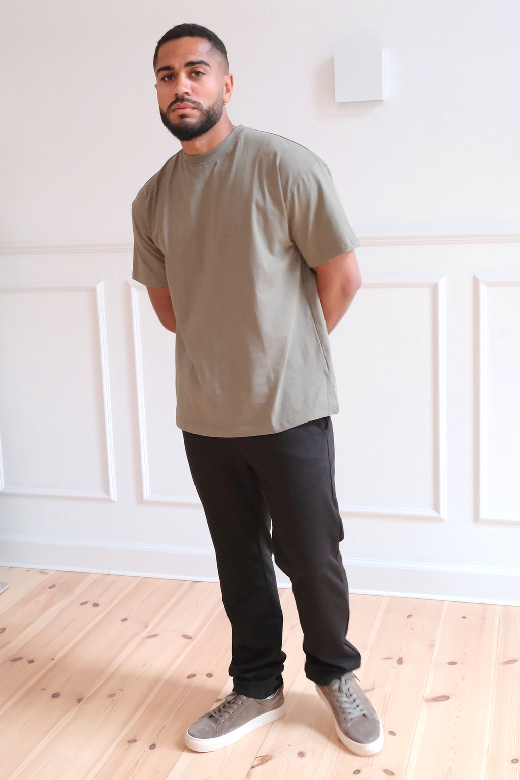 Boxy T-shirt - Olijf