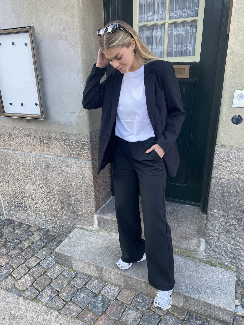 Lisa wijd Pants - Zwart