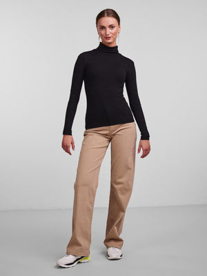 Kitte Rollneck Top - Black