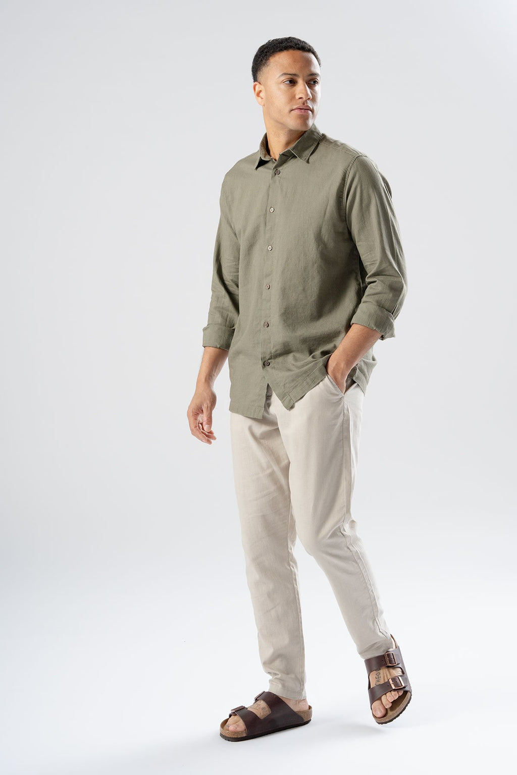 Linen Pants - Sand