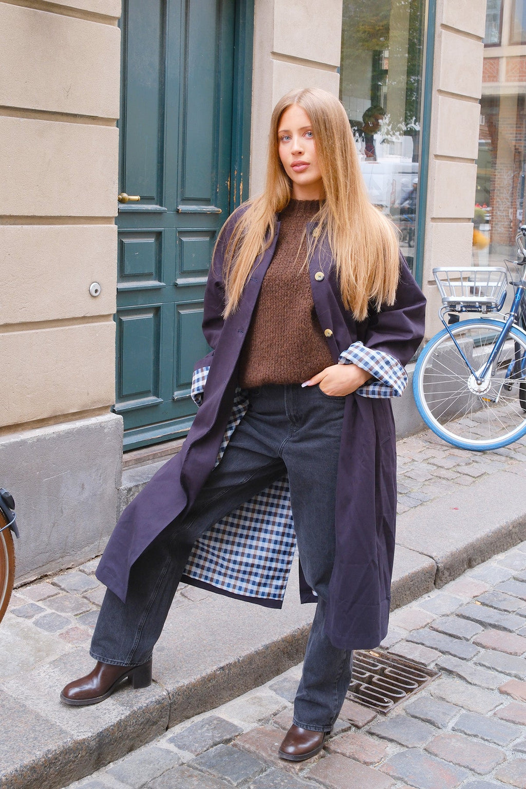 Livia trenchcoat - Marine