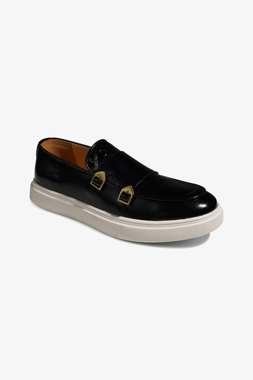 Loafers Leather Snaffle - Black - TeeShoppen Group™