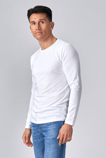 Long-sleeved Muscle T-shirt - White
