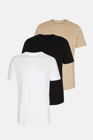 Lang T -shirt - pakketdeal (3 pcs.)