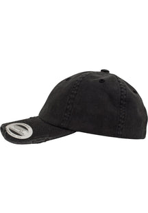 Low Profile Destroyed Cap - Black