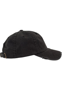 Low Profile Destroyed Cap - Black