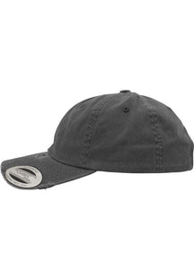 Low Profile Destroyed Cap - Donkergrijs