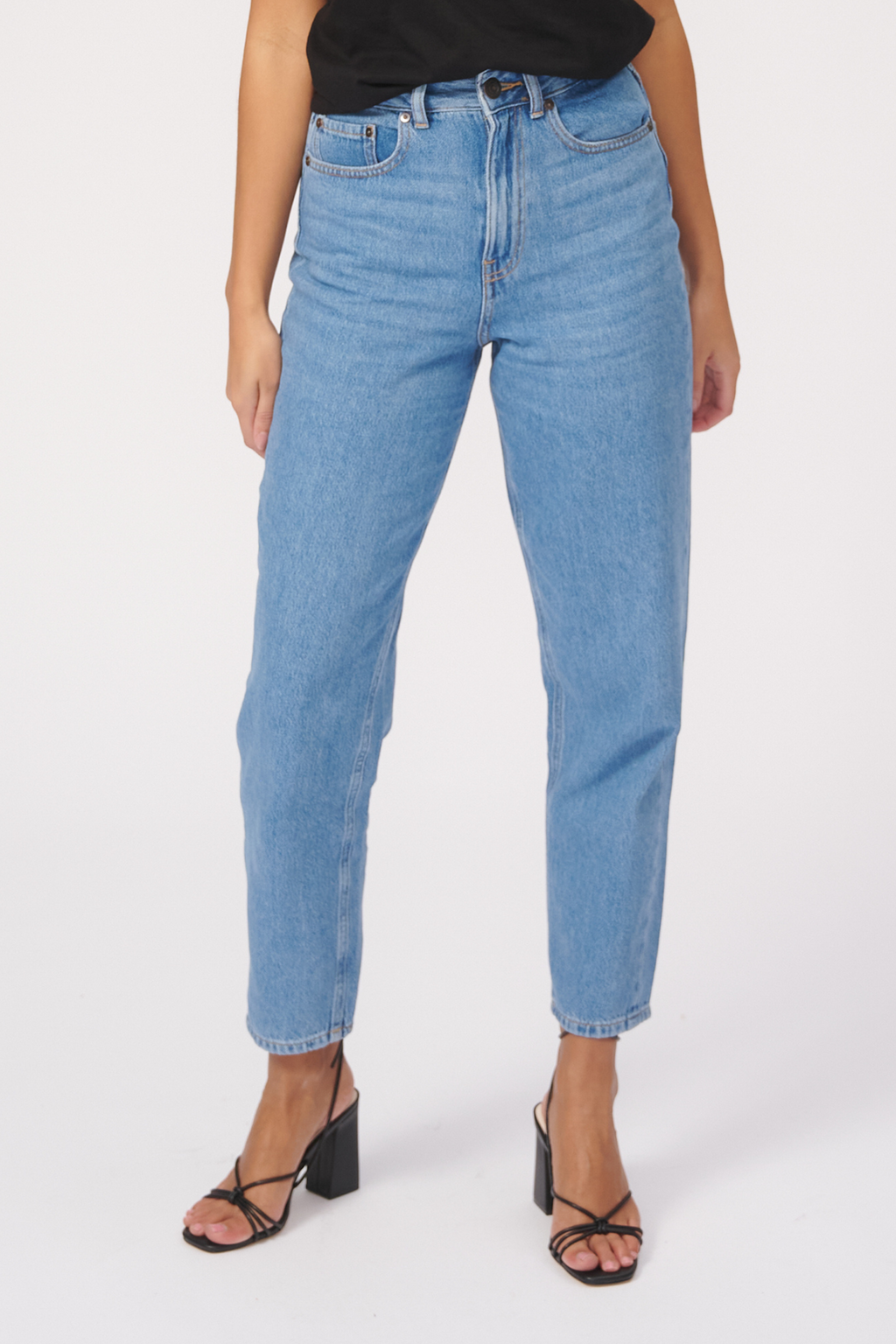 The Original Performance Mom Jeans - Light Blue Denim