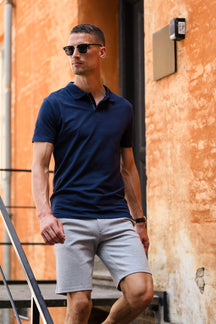 Muscle Polo shirt - marine