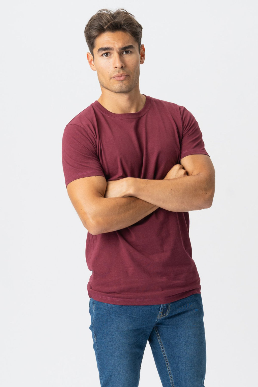 Muscle T -shirt - Bourgondië rood