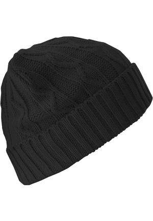 Volgende Beanie Kabelflap - Zwart