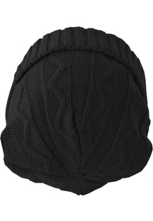 Volgende Beanie Kabelflap - Zwart