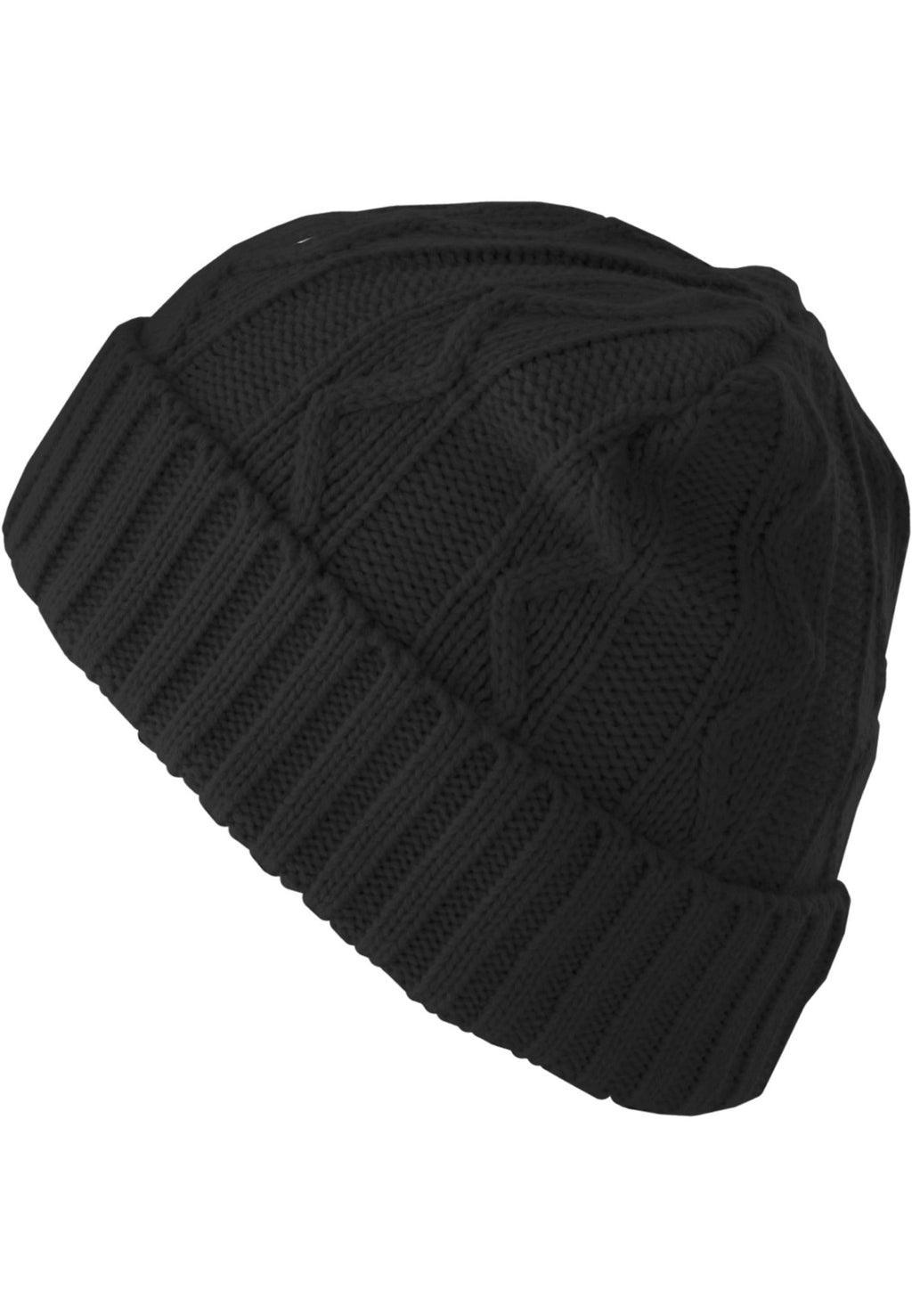 Volgende Beanie Kabelflap - Zwart