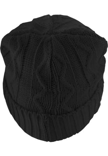 Volgende Beanie Kabelflap - Zwart