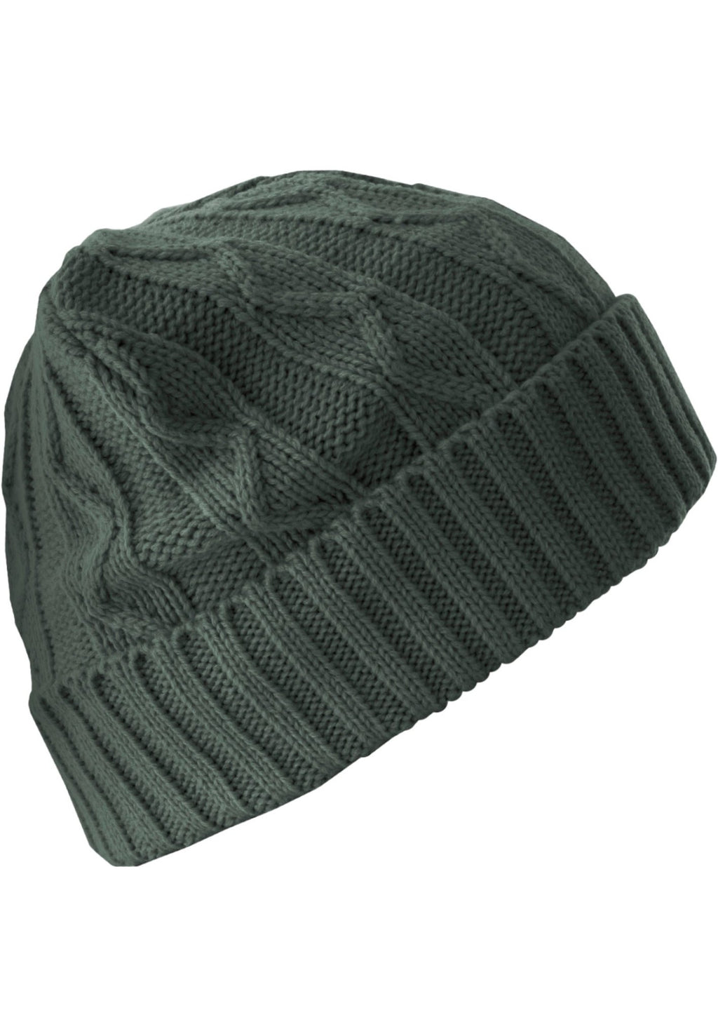 Volgende Beanie Kabelflap - Houtskool