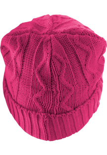 Volgende Beanie Kabelflap - Magenta