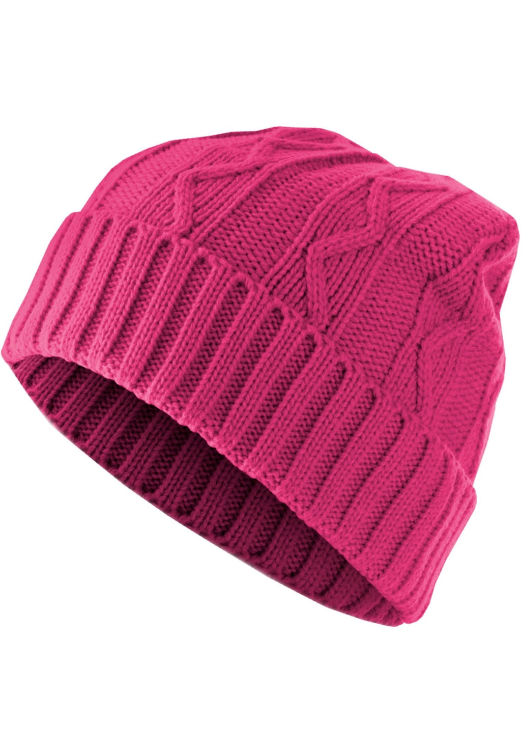 Volgende Beanie Kabelflap - Magenta