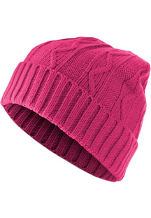 Volgende Beanie Kabelflap - Magenta