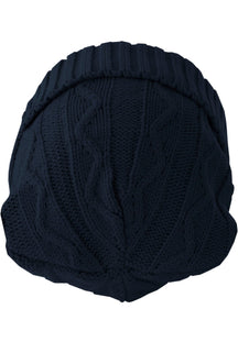 Volgende Beanie Kabelflap - Navy