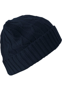 Volgende Beanie Kabelflap - Navy