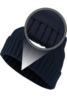 Volgende Beanie Kabelflap - Navy