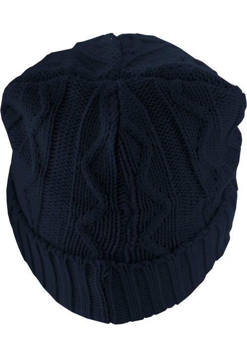 Next Beanie Cable Flap - Navy - TeeShoppen Group™ - TeeShoppen