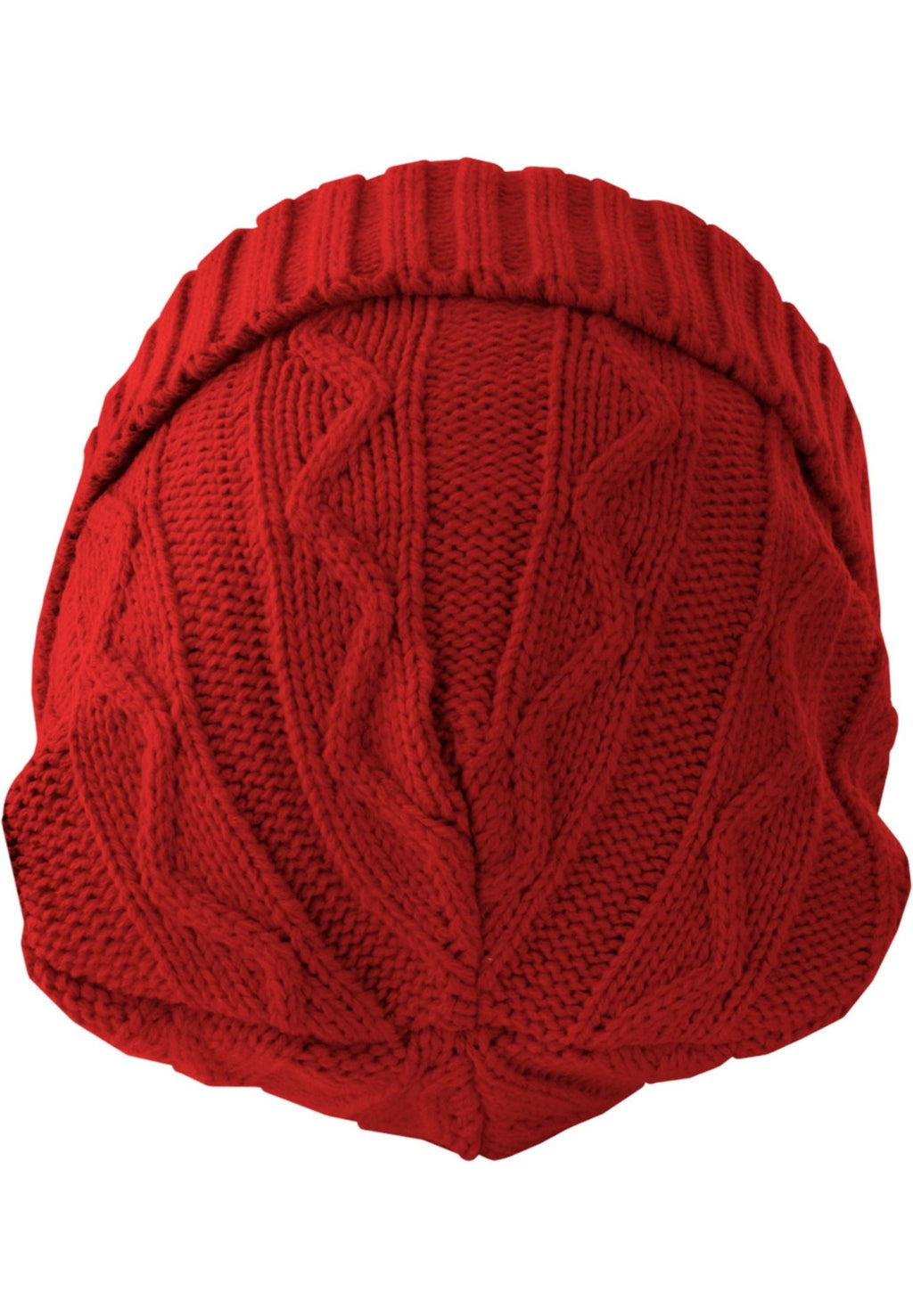 Volgende Beanie Kabelflap - Rood