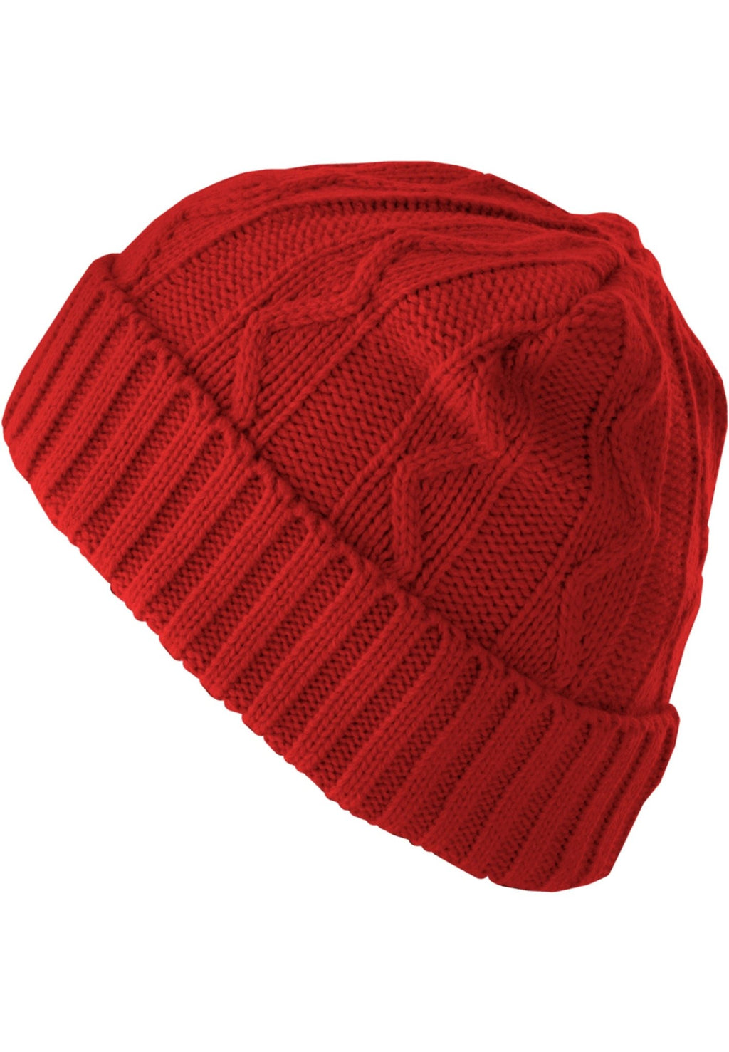 Volgende Beanie Kabelflap - Rood