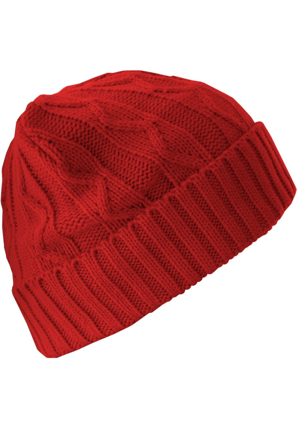 Volgende Beanie Kabelflap - Rood