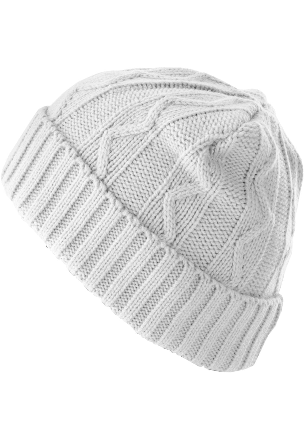 Volgende Beanie Kabelflap - Wit