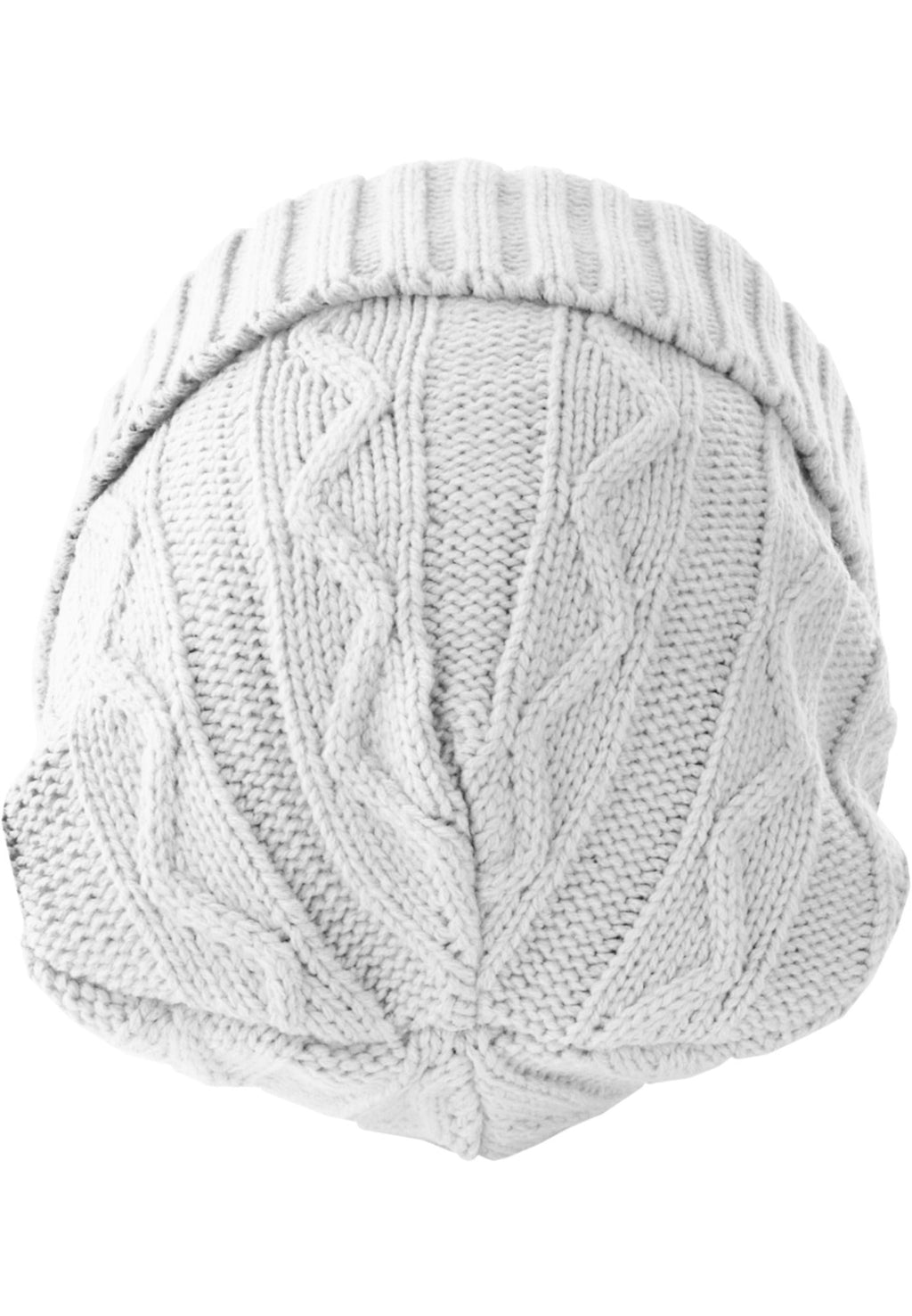 Volgende Beanie Kabelflap - Wit