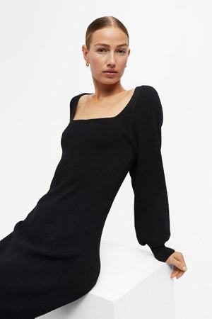 Agnes Knit Dress - Black