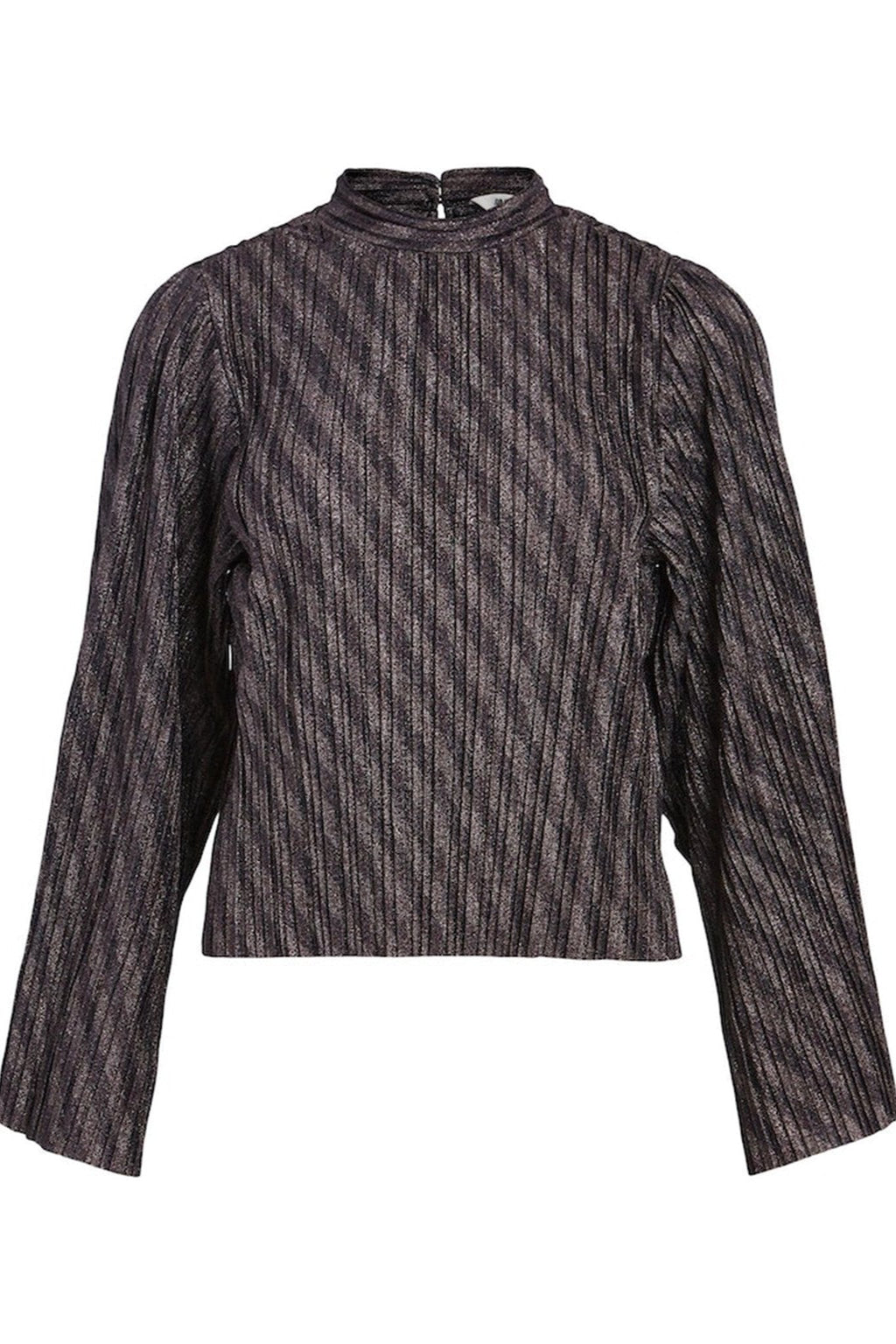 Lux langærmet bluse - sorteren