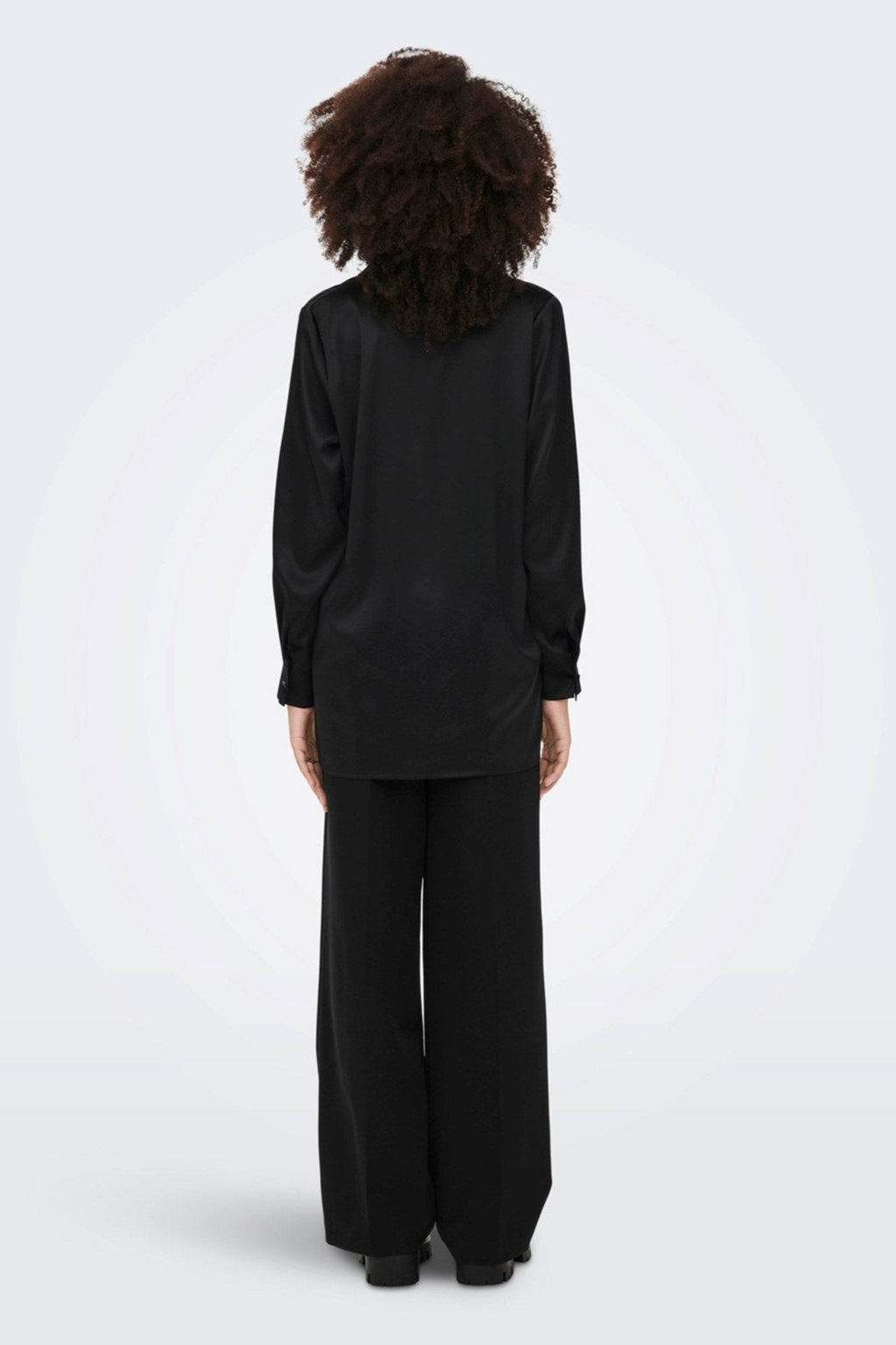 Victoria Satin Dress - Zwart