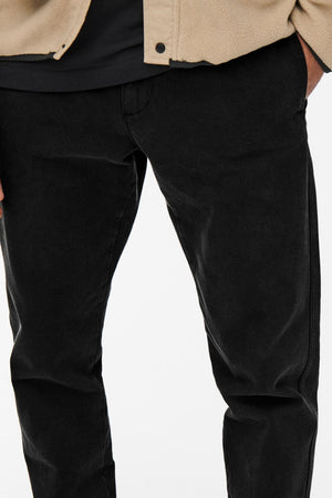 Avi Beam Chino Twill Pants - Zwart