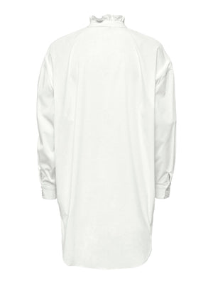 Sofia Frill Bluse - helder wit