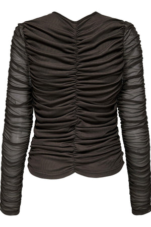 Liv Langærmet Bluse - Sorteren