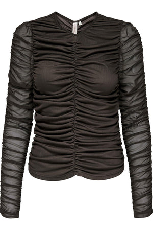 Liv Langærmet Bluse - Sorteren