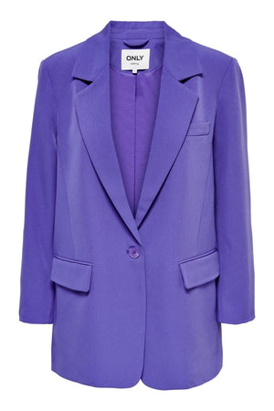 LANA -BERRE Oversized Blazer - diepblauw