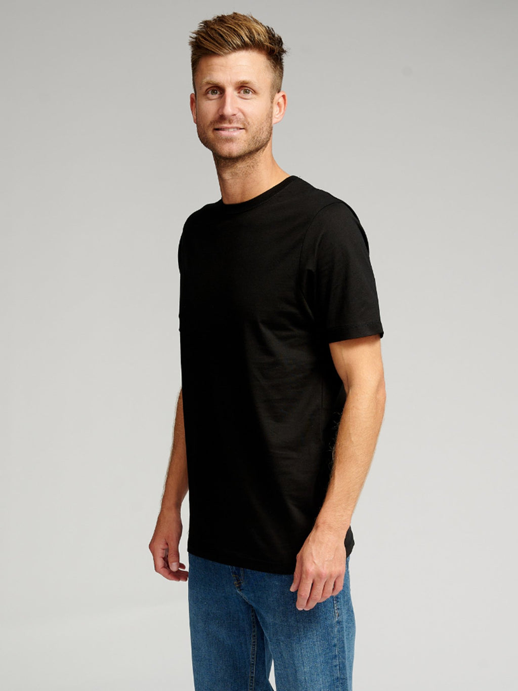 Biologisch Basic T -shirt - zwart