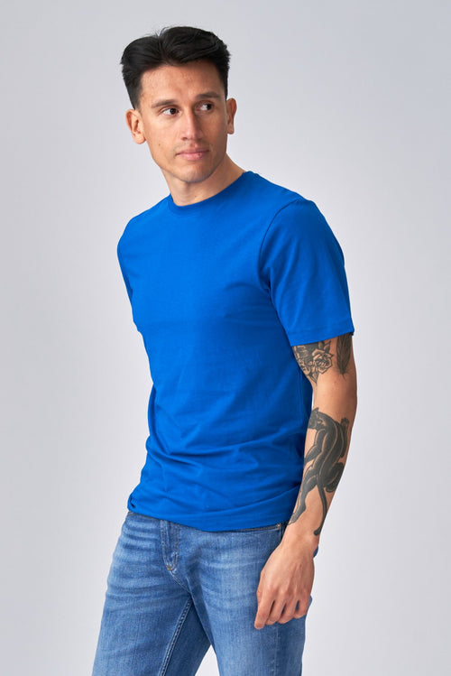 Organic Basic T-shirt - Blue - TeeShoppen Group™ - T-shirt - TeeShoppen
