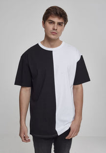 Oversize Harlequin Tee - zwart -wit