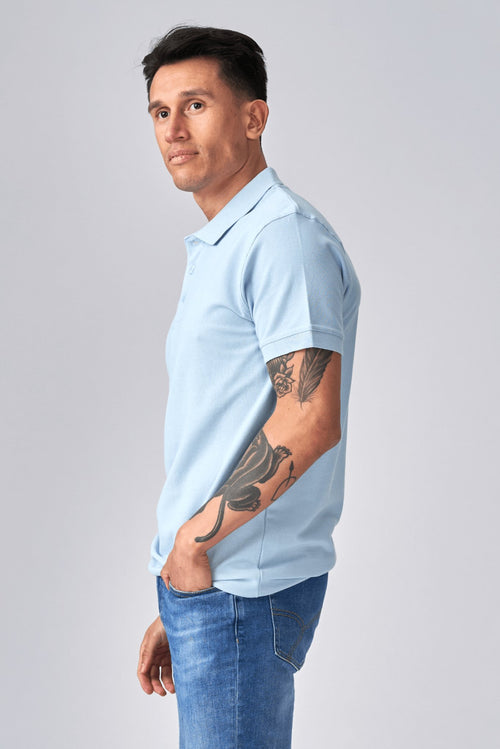 Oversized Polo - Light Blue - TeeShoppen Group™ - T-shirt - TeeShoppen