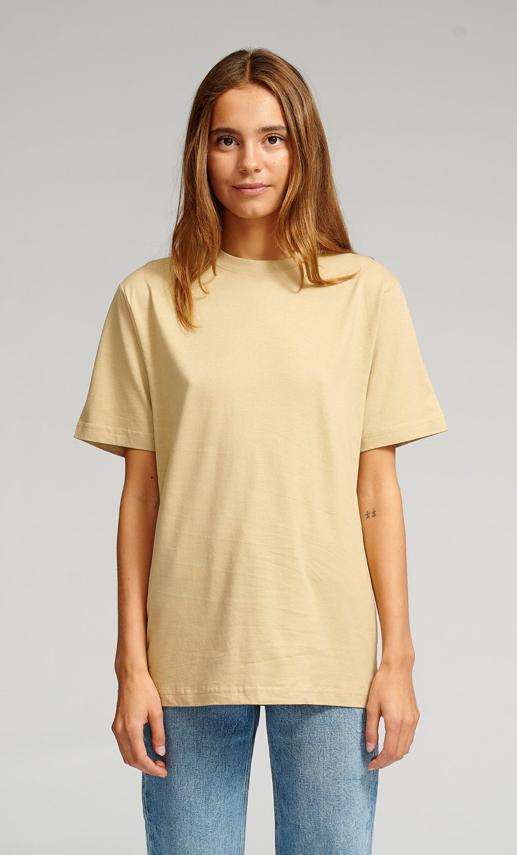 Oversized t -shirt - beige