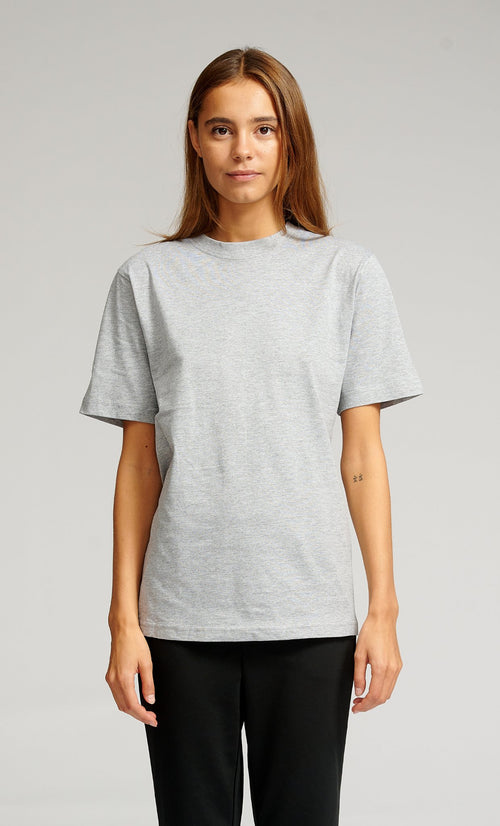 Oversized T-shirt - Grey Melange - TeeShoppen Group™