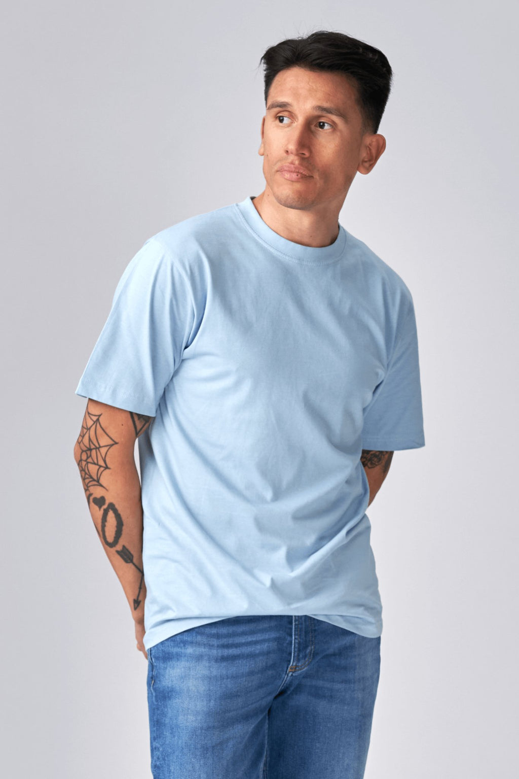 Oversized t -shirt - lichtblauw