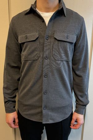 Performance Regular Overshirt - Charcoal